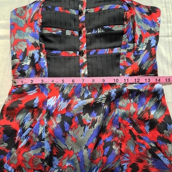 BCBG Strapless Party Dress Cocktail Multicolor Size 6 Formal Wedding Sweetheart - Picture 5 of 14